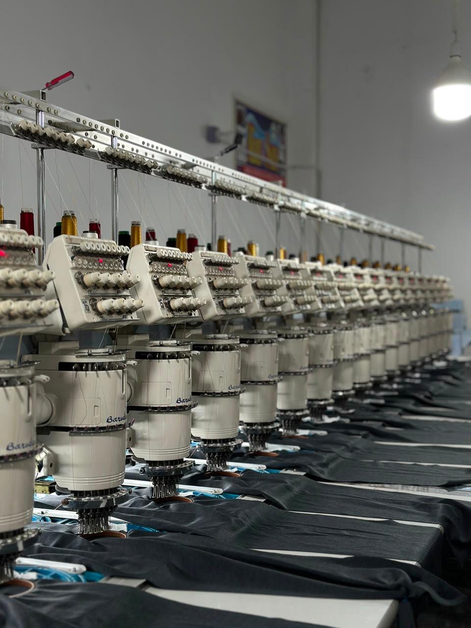 AFG multi-head industrial embroidery department